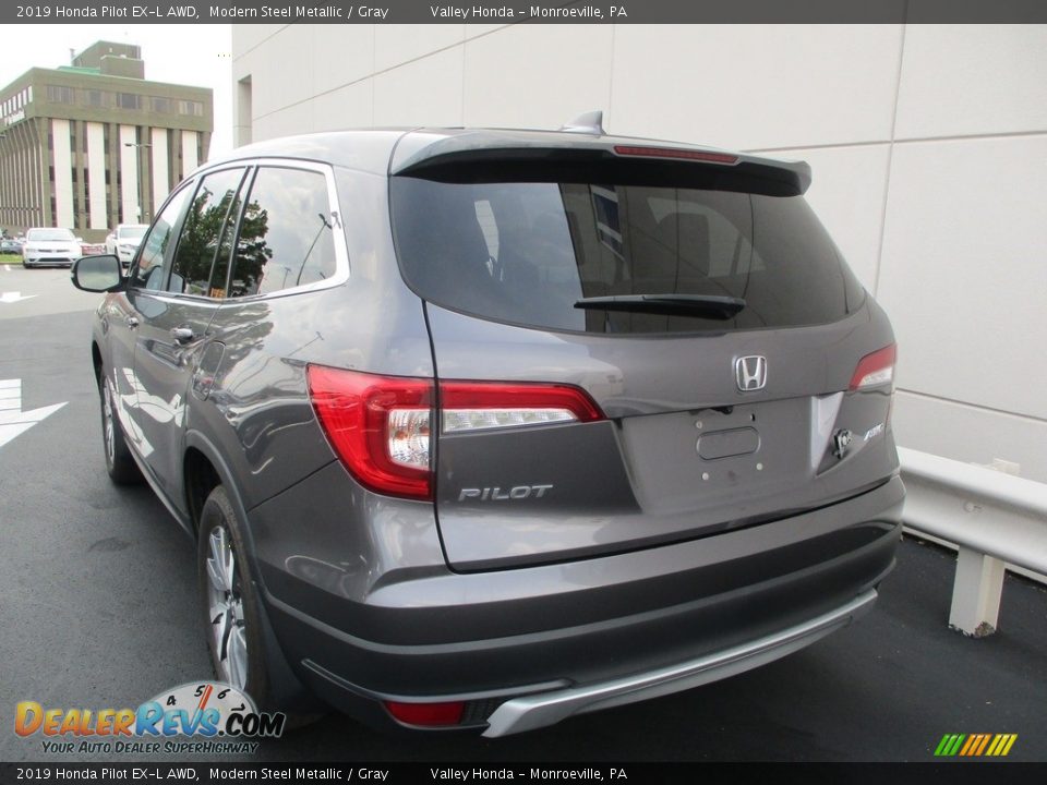 2019 Honda Pilot EX-L AWD Modern Steel Metallic / Gray Photo #3