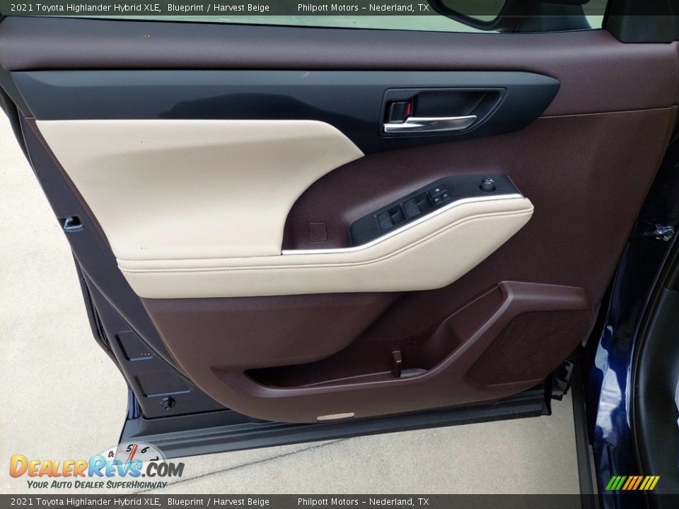 2021 Toyota Highlander Hybrid XLE Blueprint / Harvest Beige Photo #12