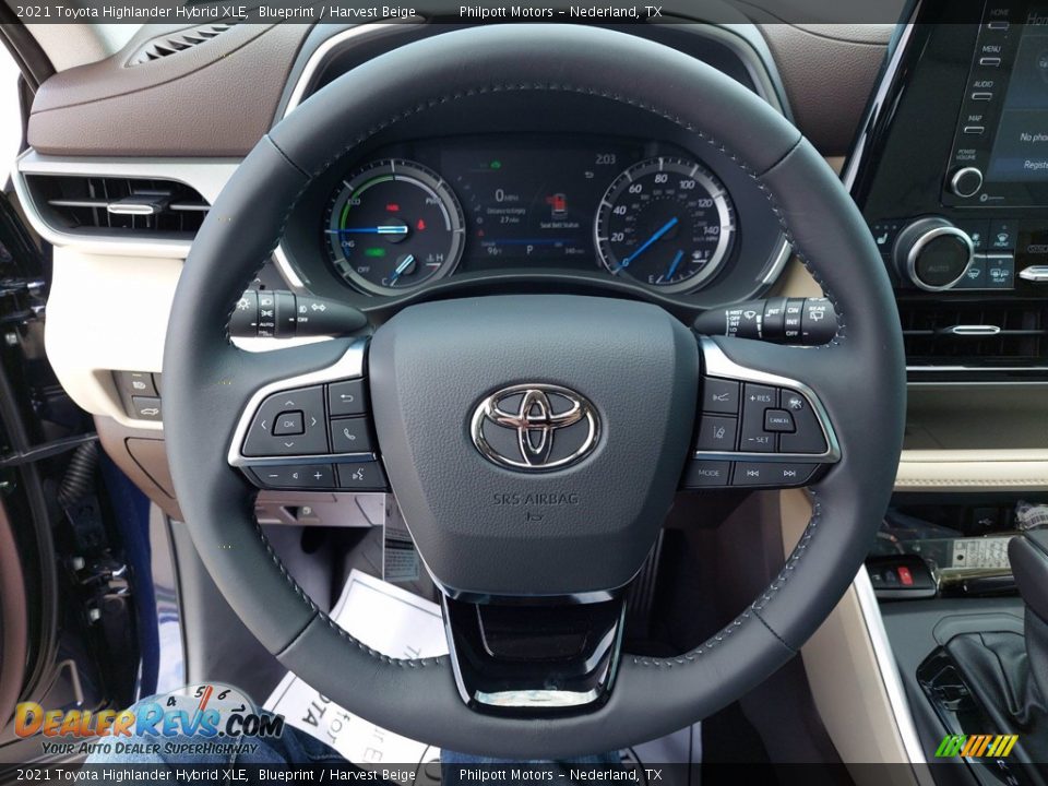 2021 Toyota Highlander Hybrid XLE Blueprint / Harvest Beige Photo #14