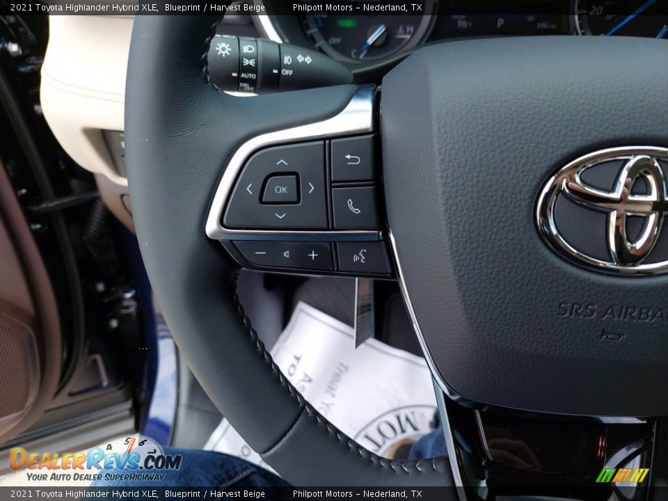 2021 Toyota Highlander Hybrid XLE Blueprint / Harvest Beige Photo #15