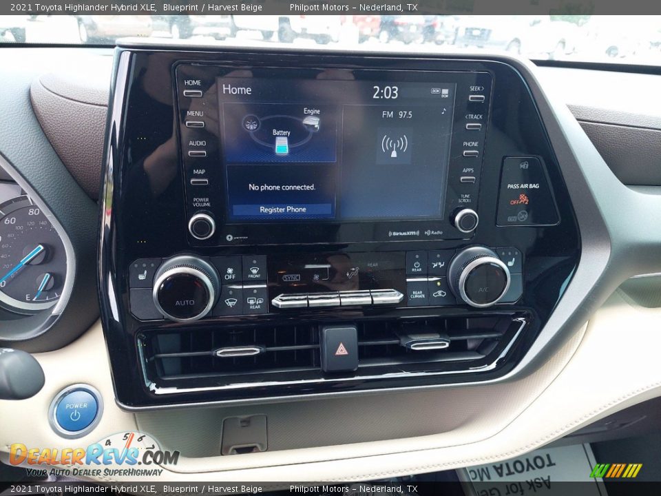 2021 Toyota Highlander Hybrid XLE Blueprint / Harvest Beige Photo #17