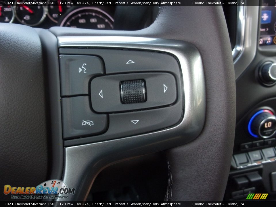 2021 Chevrolet Silverado 1500 LTZ Crew Cab 4x4 Cherry Red Tintcoat / Gideon/Very Dark Atmosphere Photo #28