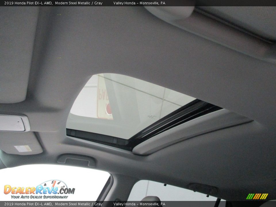 2019 Honda Pilot EX-L AWD Modern Steel Metallic / Gray Photo #13