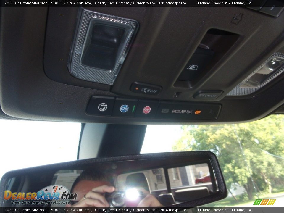 2021 Chevrolet Silverado 1500 LTZ Crew Cab 4x4 Cherry Red Tintcoat / Gideon/Very Dark Atmosphere Photo #34