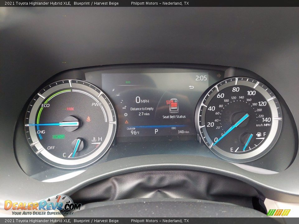 2021 Toyota Highlander Hybrid XLE Blueprint / Harvest Beige Photo #23