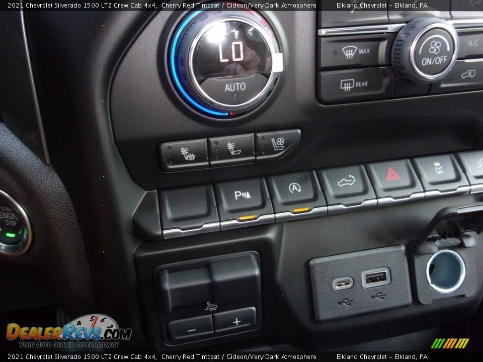 2021 Chevrolet Silverado 1500 LTZ Crew Cab 4x4 Cherry Red Tintcoat / Gideon/Very Dark Atmosphere Photo #36