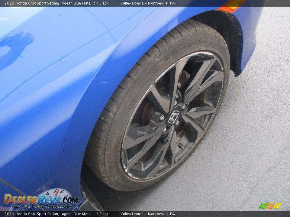 2019 Honda Civic Sport Sedan Agean Blue Metallic / Black Photo #6
