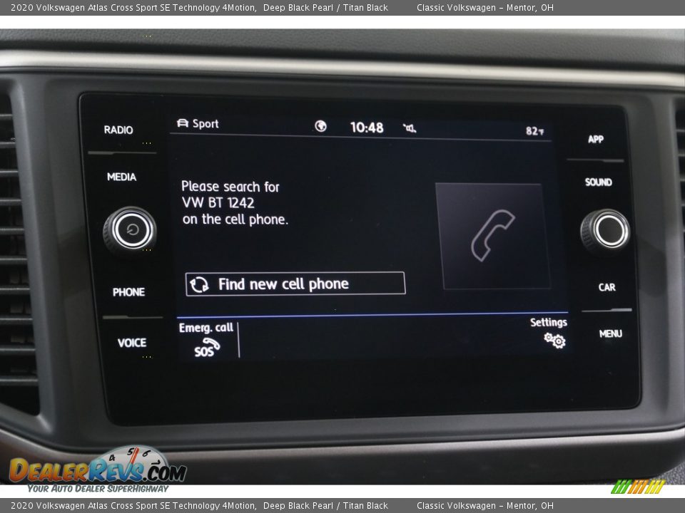 2020 Volkswagen Atlas Cross Sport SE Technology 4Motion Deep Black Pearl / Titan Black Photo #10