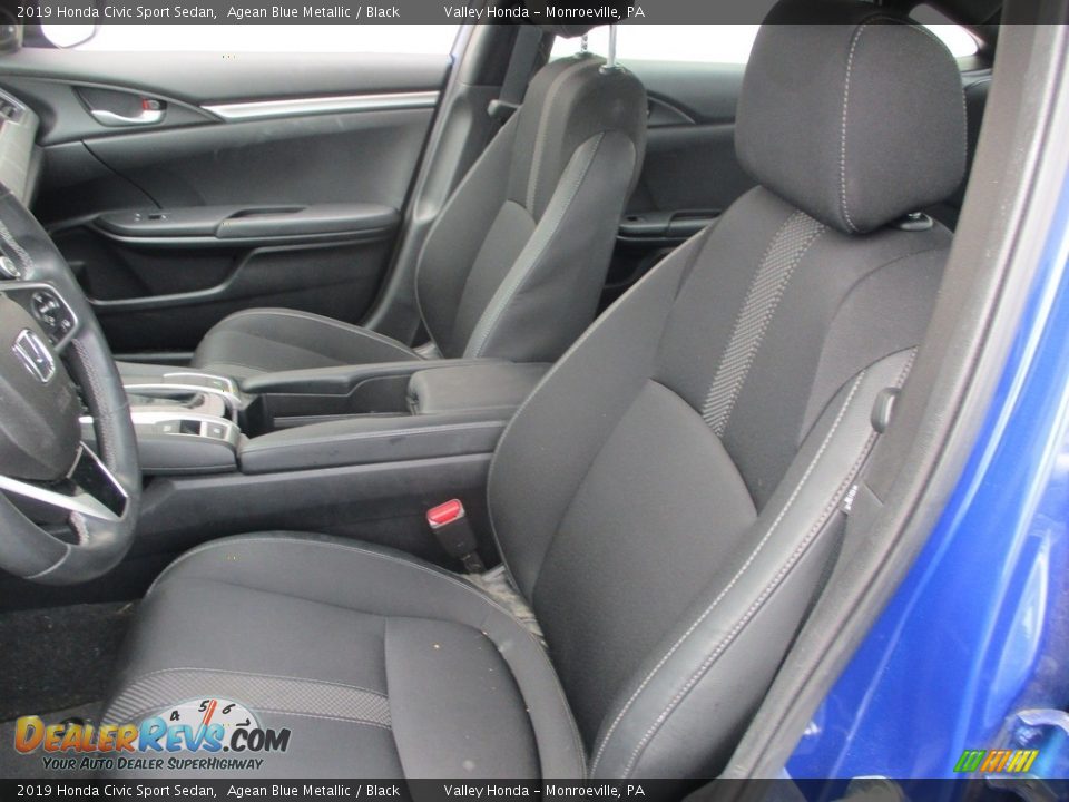 2019 Honda Civic Sport Sedan Agean Blue Metallic / Black Photo #11