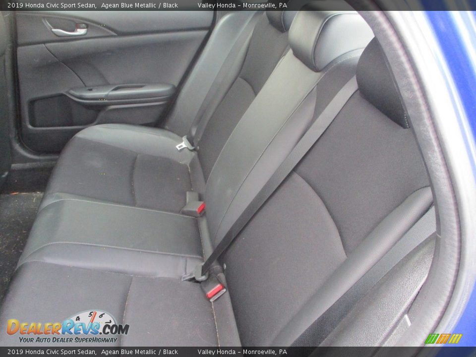 2019 Honda Civic Sport Sedan Agean Blue Metallic / Black Photo #12