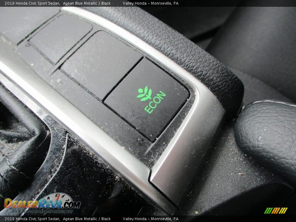 2019 Honda Civic Sport Sedan Agean Blue Metallic / Black Photo #16