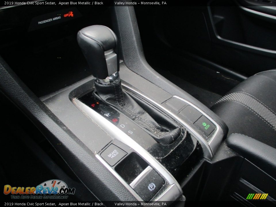 2019 Honda Civic Sport Sedan Agean Blue Metallic / Black Photo #18