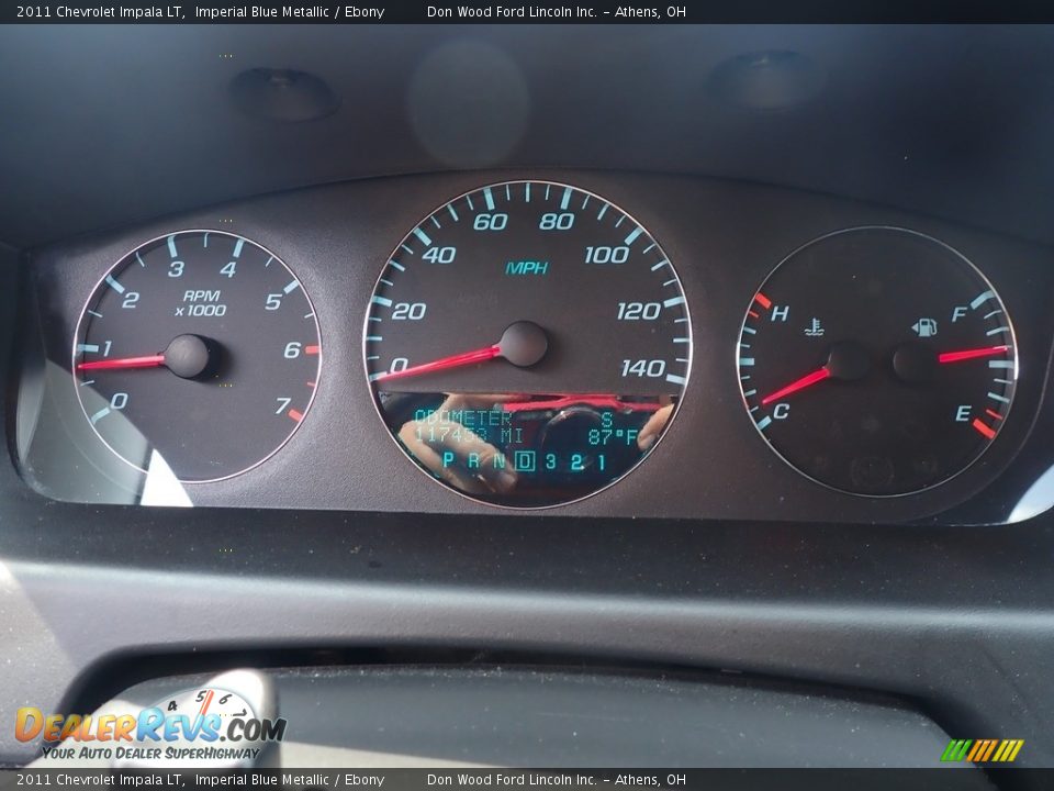 2011 Chevrolet Impala LT Imperial Blue Metallic / Ebony Photo #25