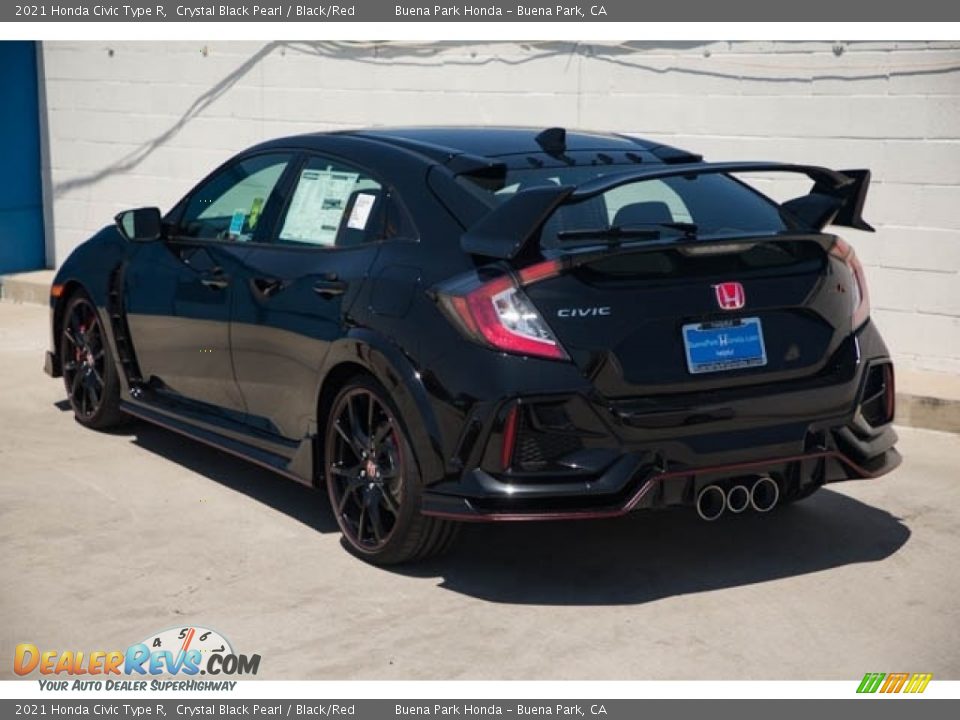 2021 Honda Civic Type R Crystal Black Pearl / Black/Red Photo #2