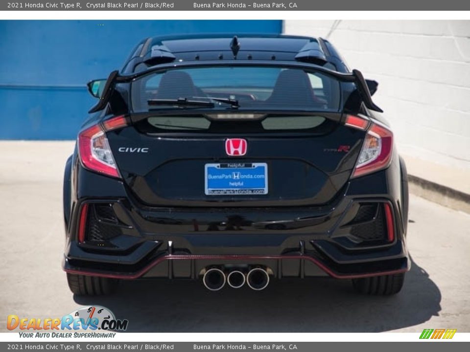 2021 Honda Civic Type R Crystal Black Pearl / Black/Red Photo #5