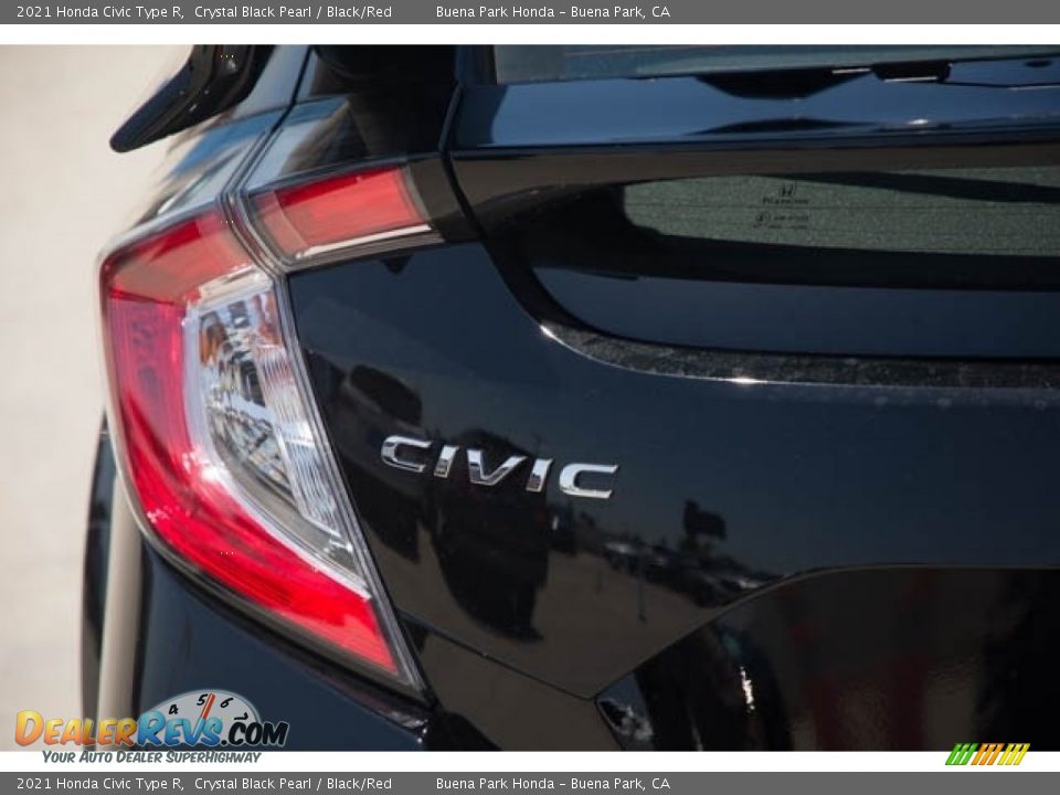 2021 Honda Civic Type R Crystal Black Pearl / Black/Red Photo #6
