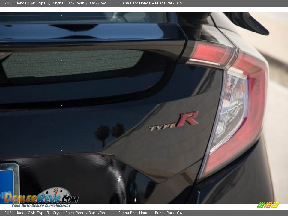 2021 Honda Civic Type R Crystal Black Pearl / Black/Red Photo #7