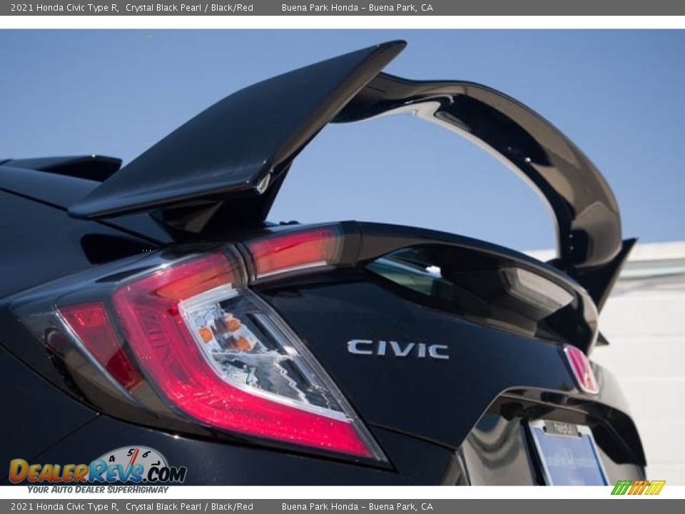 2021 Honda Civic Type R Crystal Black Pearl / Black/Red Photo #8