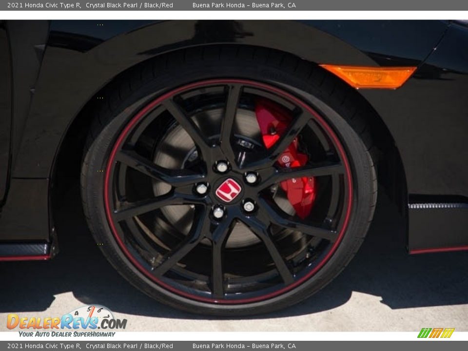 2021 Honda Civic Type R Crystal Black Pearl / Black/Red Photo #12