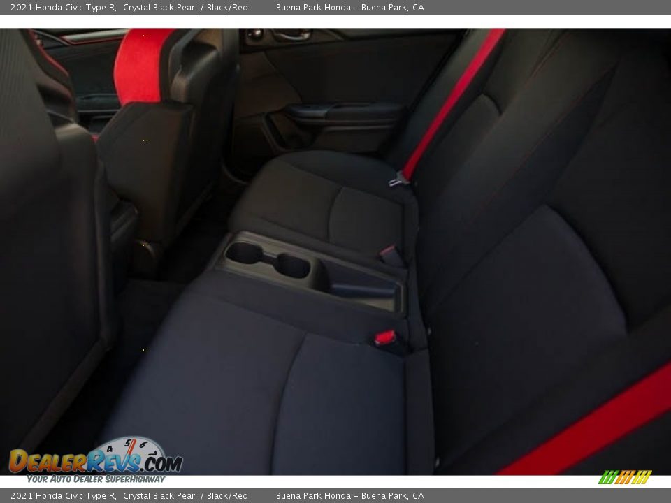 2021 Honda Civic Type R Crystal Black Pearl / Black/Red Photo #17