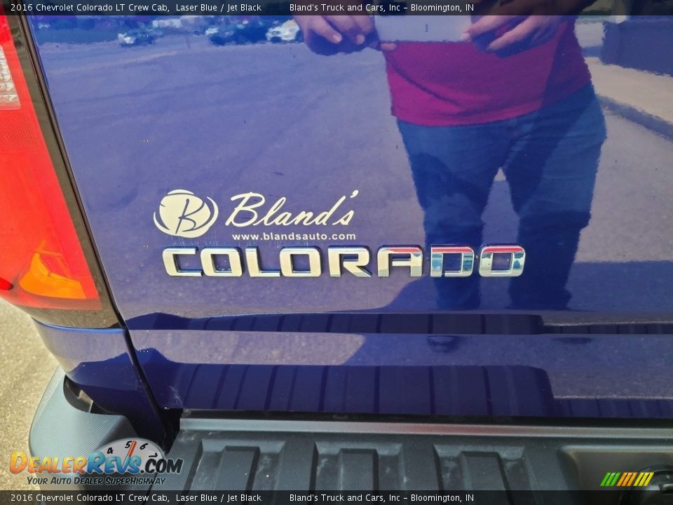 2016 Chevrolet Colorado LT Crew Cab Laser Blue / Jet Black Photo #35