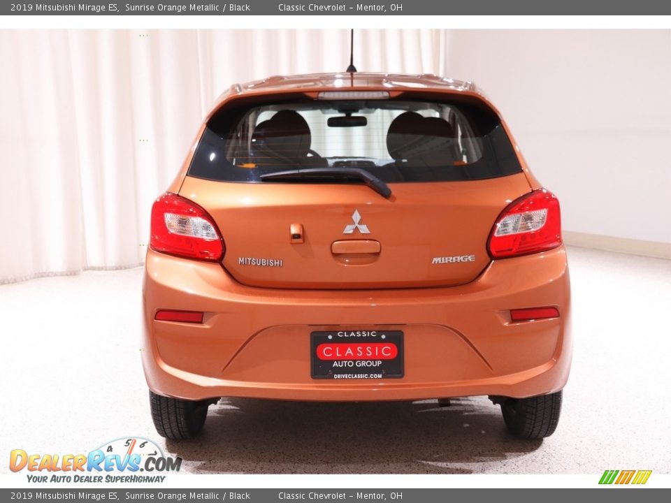 2019 Mitsubishi Mirage ES Sunrise Orange Metallic / Black Photo #16