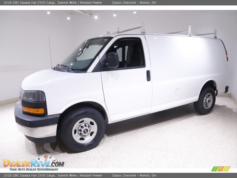 2018 GMC Savana Van 2500 Cargo Summit White / Medium Pewter Photo #3