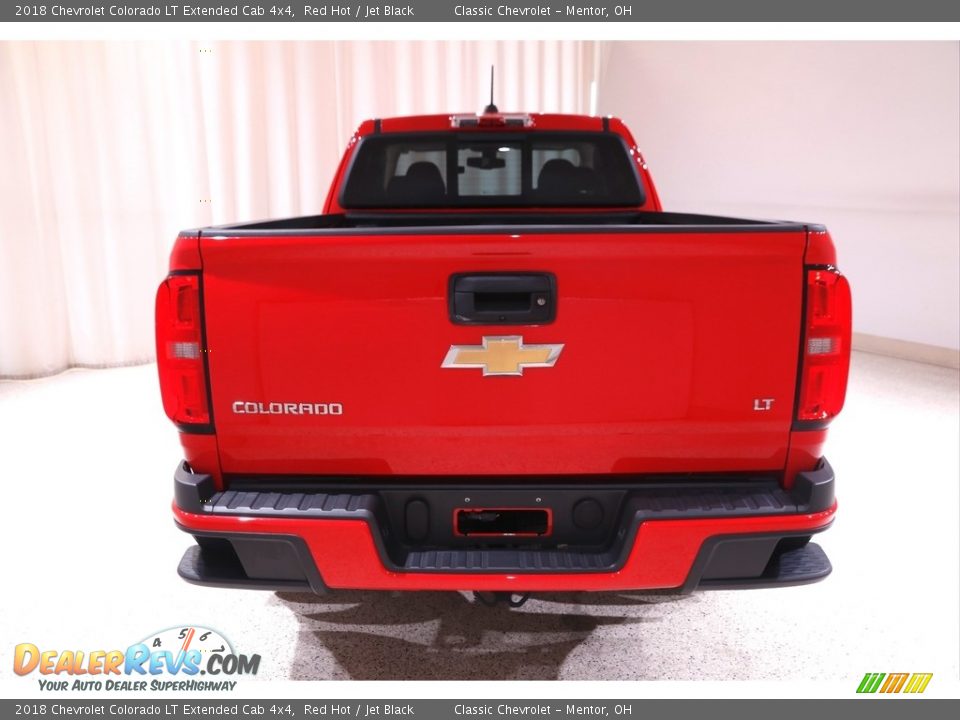 2018 Chevrolet Colorado LT Extended Cab 4x4 Red Hot / Jet Black Photo #18