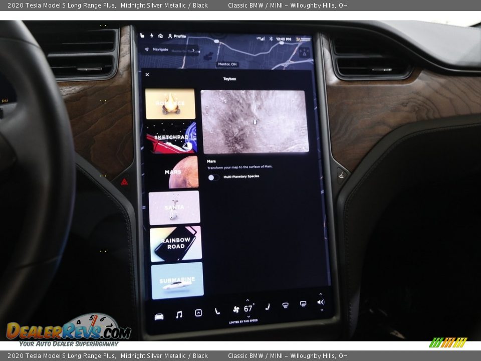 Controls of 2020 Tesla Model S Long Range Plus Photo #16