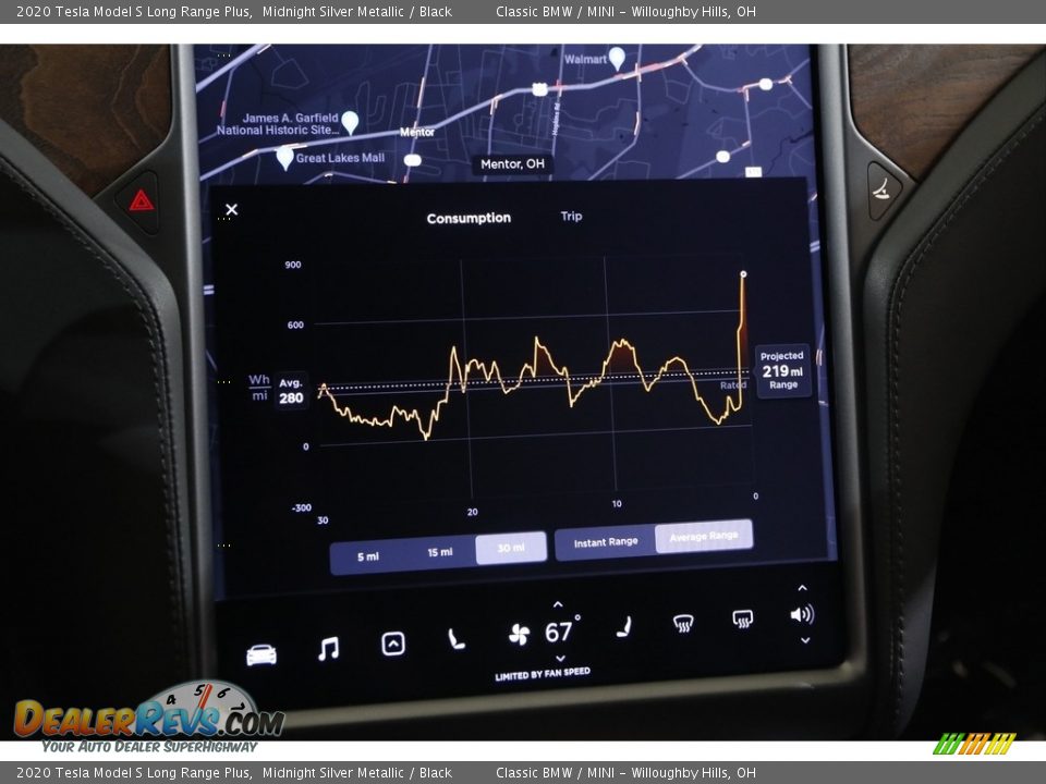 Controls of 2020 Tesla Model S Long Range Plus Photo #20