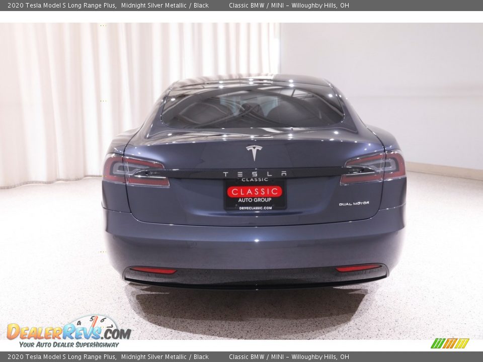 2020 Tesla Model S Long Range Plus Midnight Silver Metallic / Black Photo #31