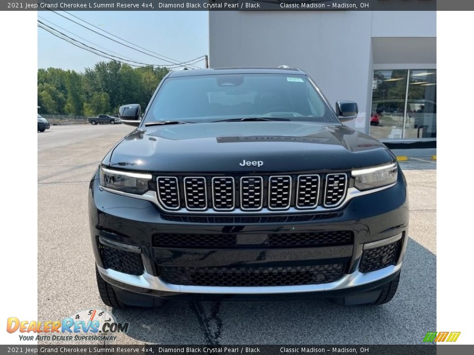 2021 Jeep Grand Cherokee L Summit Reserve 4x4 Diamond Black Crystal Pearl / Black Photo #2