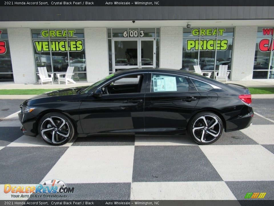 2021 Honda Accord Sport Crystal Black Pearl / Black Photo #1