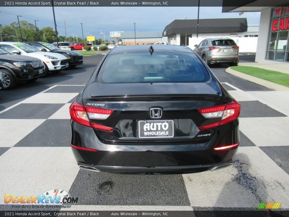 2021 Honda Accord Sport Crystal Black Pearl / Black Photo #4