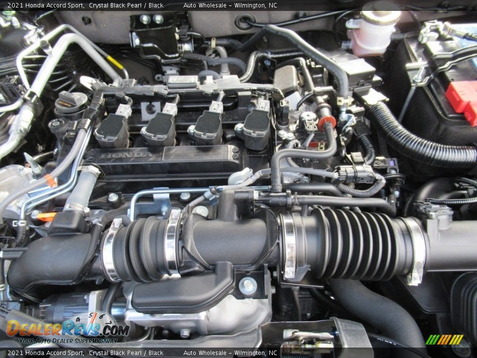 2021 Honda Accord Sport Crystal Black Pearl / Black Photo #6