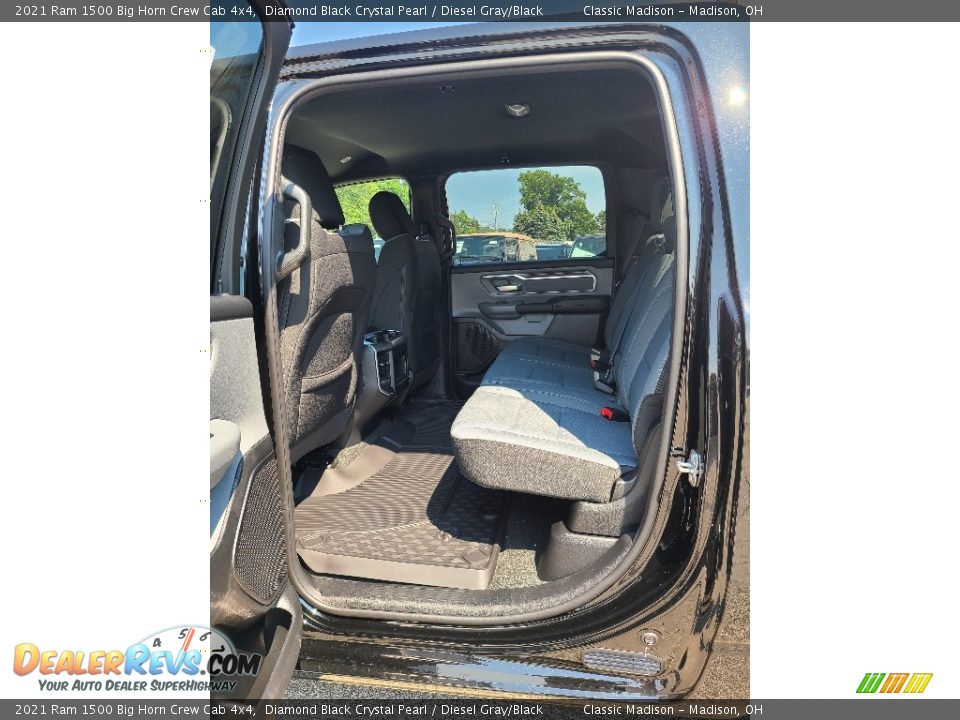 2021 Ram 1500 Big Horn Crew Cab 4x4 Diamond Black Crystal Pearl / Diesel Gray/Black Photo #8