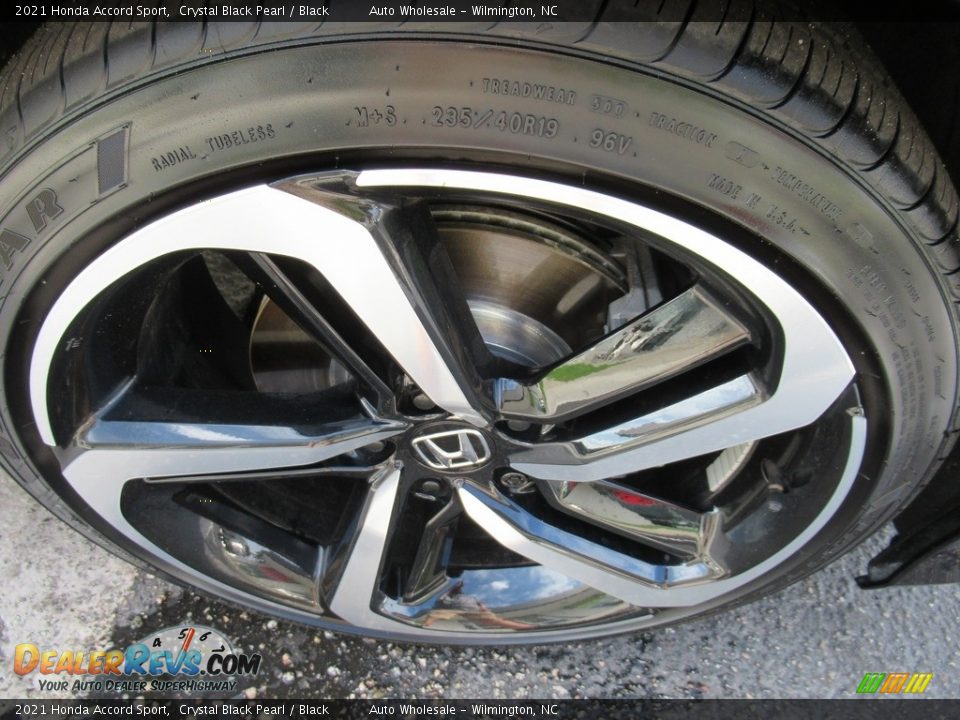 2021 Honda Accord Sport Crystal Black Pearl / Black Photo #7