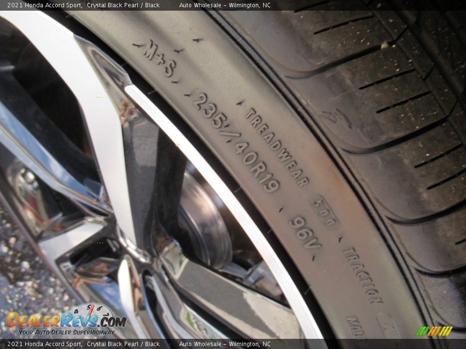 2021 Honda Accord Sport Crystal Black Pearl / Black Photo #8