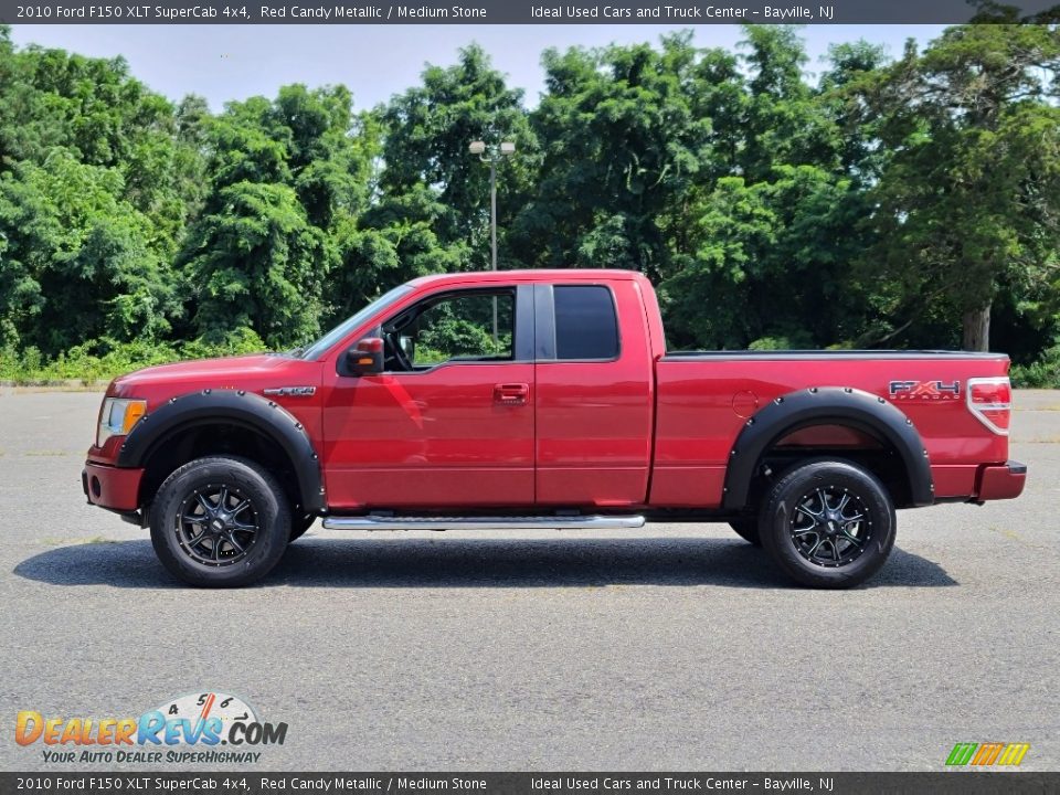 2010 Ford F150 XLT SuperCab 4x4 Red Candy Metallic / Medium Stone Photo #2