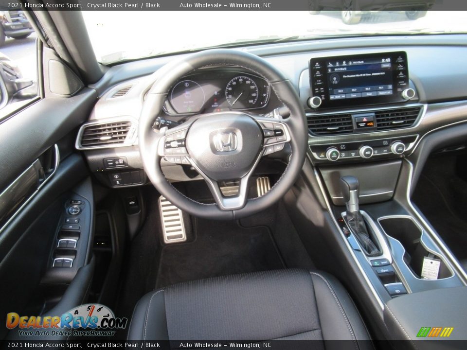 2021 Honda Accord Sport Crystal Black Pearl / Black Photo #15