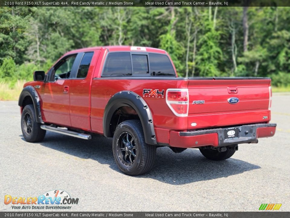 2010 Ford F150 XLT SuperCab 4x4 Red Candy Metallic / Medium Stone Photo #3