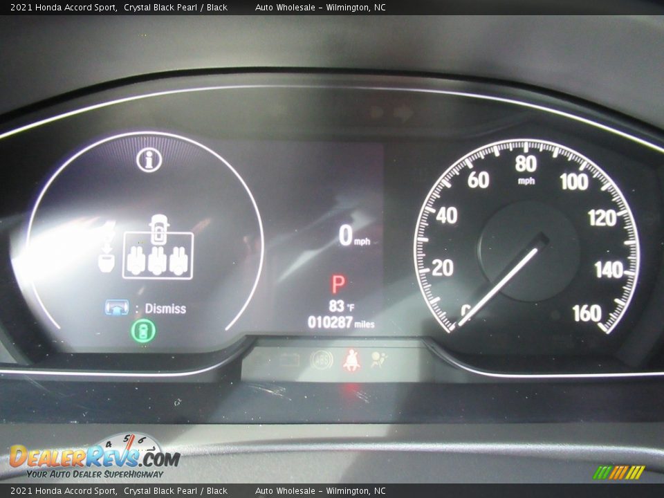 2021 Honda Accord Sport Crystal Black Pearl / Black Photo #16