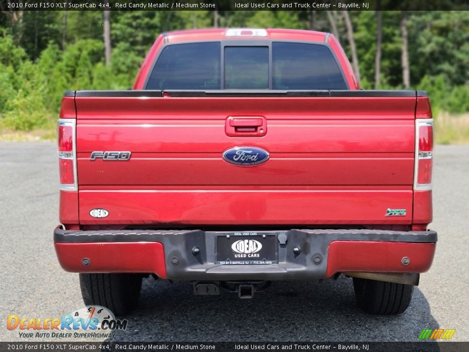 2010 Ford F150 XLT SuperCab 4x4 Red Candy Metallic / Medium Stone Photo #4