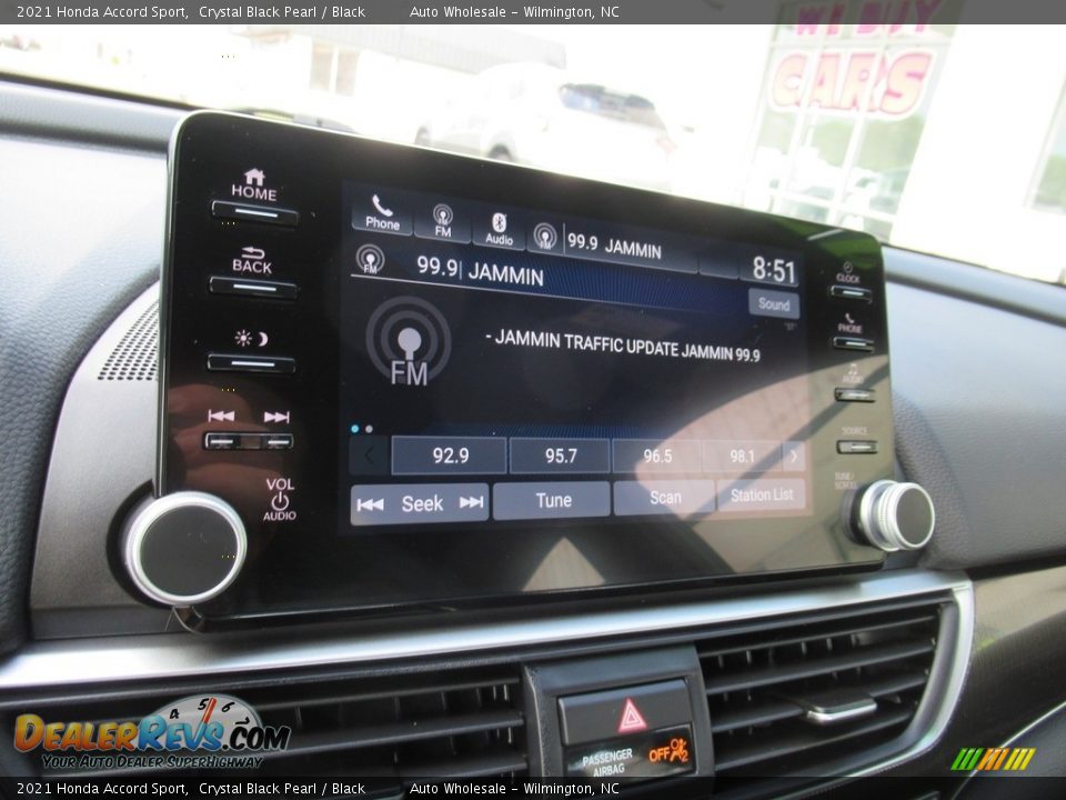 2021 Honda Accord Sport Crystal Black Pearl / Black Photo #17