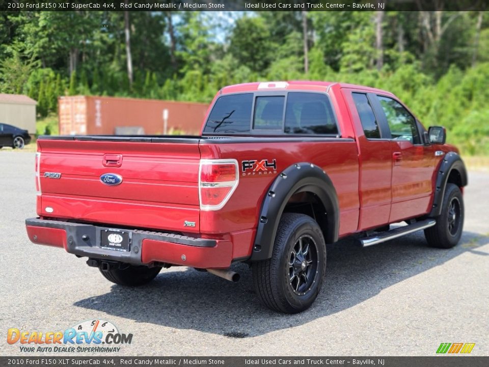 2010 Ford F150 XLT SuperCab 4x4 Red Candy Metallic / Medium Stone Photo #5