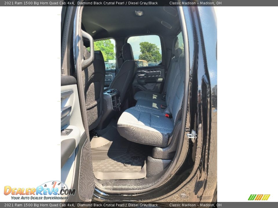2021 Ram 1500 Big Horn Quad Cab 4x4 Diamond Black Crystal Pearl / Diesel Gray/Black Photo #8