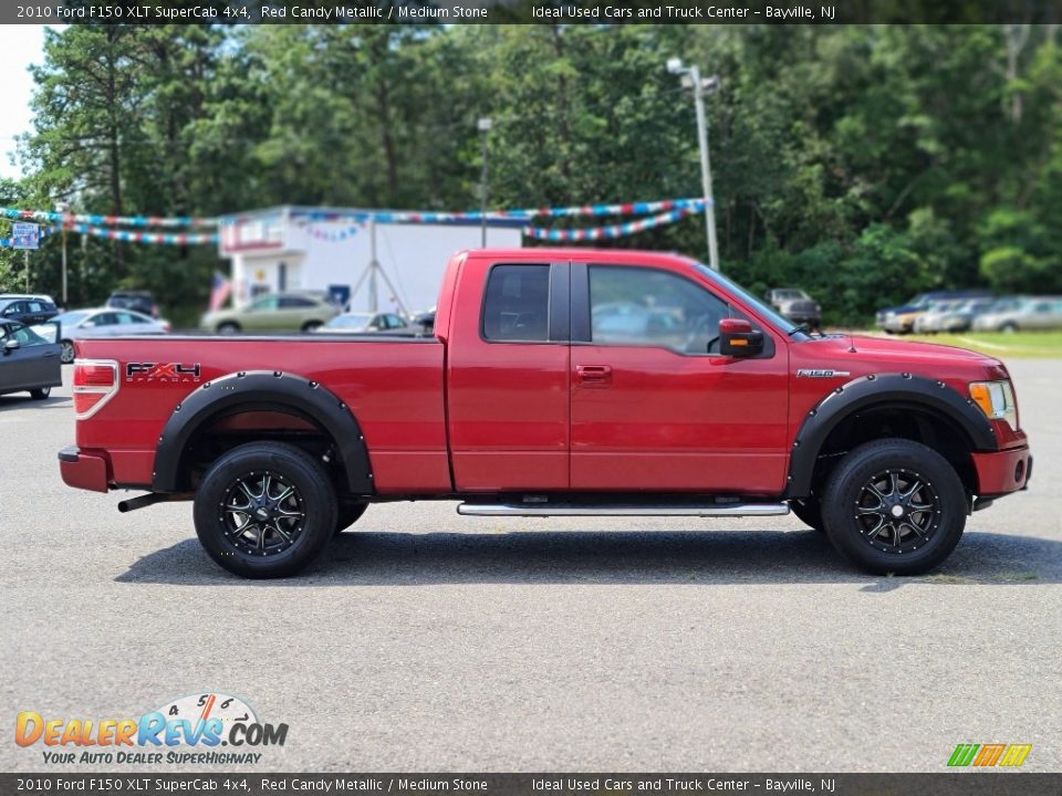 2010 Ford F150 XLT SuperCab 4x4 Red Candy Metallic / Medium Stone Photo #6