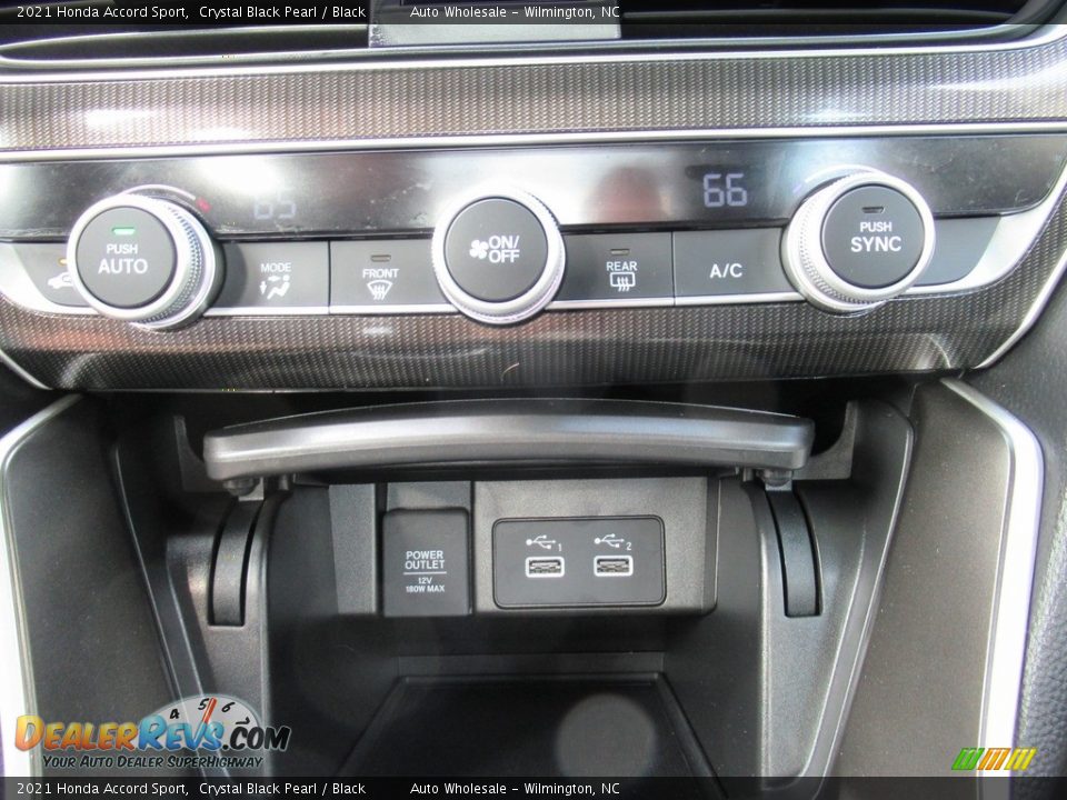 2021 Honda Accord Sport Crystal Black Pearl / Black Photo #19