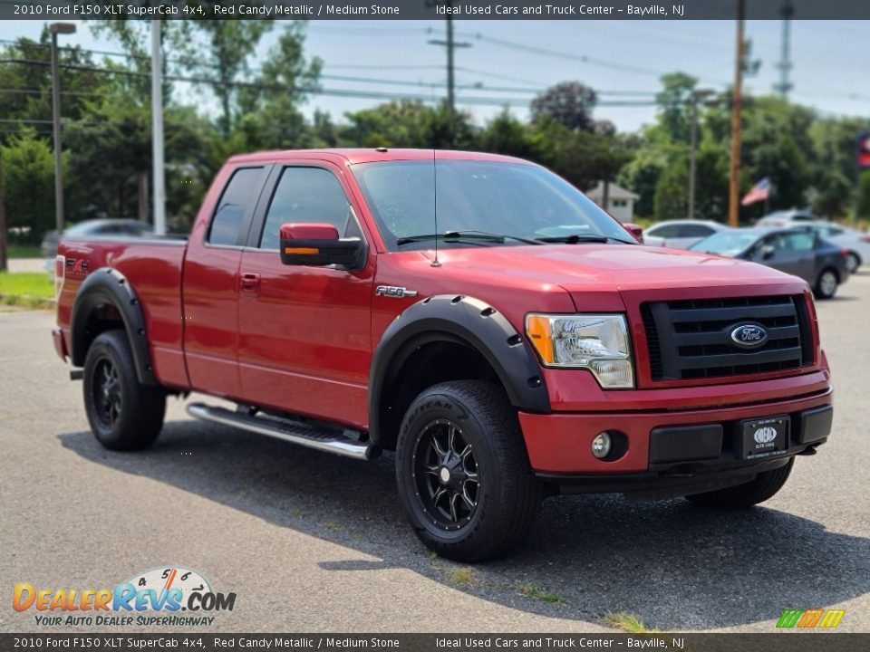 2010 Ford F150 XLT SuperCab 4x4 Red Candy Metallic / Medium Stone Photo #7