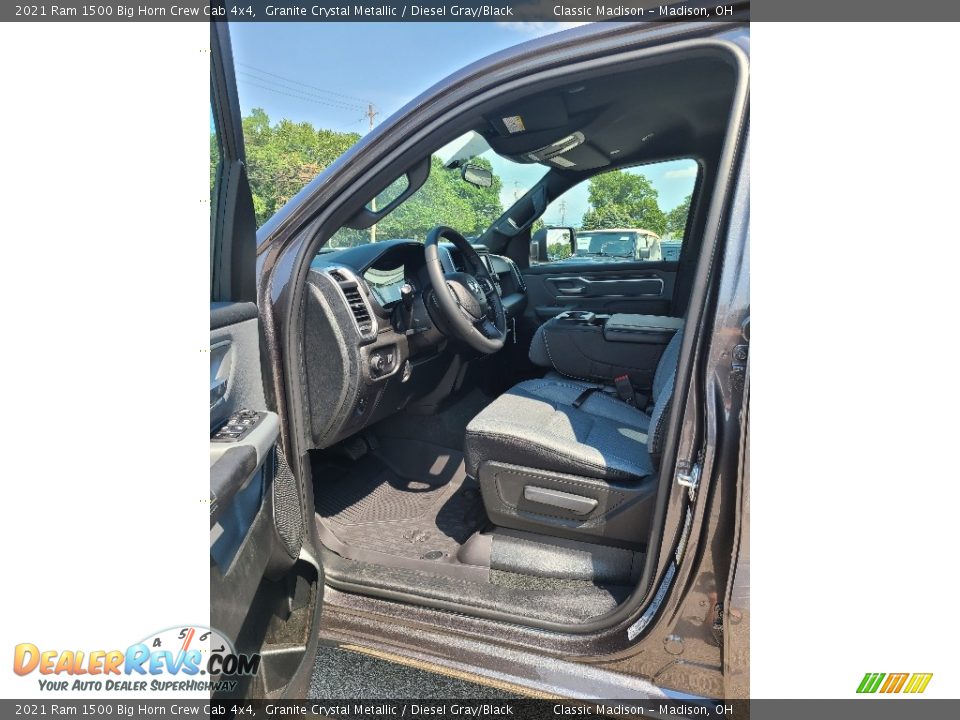 2021 Ram 1500 Big Horn Crew Cab 4x4 Granite Crystal Metallic / Diesel Gray/Black Photo #7